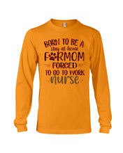 Load image into Gallery viewer, Born To Be A Stay At Home Furmom Funny Gift For Mother's Day Unisex Long Sleeve