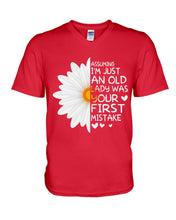 Load image into Gallery viewer, Assuming I'm Just An Old Lady Was Your First Mistake Gift For Flower Lovers Guys V-Neck