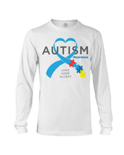 Load image into Gallery viewer, Autism Love Hope Accept Custom Design - World Autism Awareness Day Gift Unisex Long Sleeve