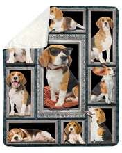 Load image into Gallery viewer, Cool Beagle Gift For Dog Lovers Sherpa Blanket