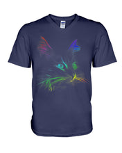 Load image into Gallery viewer, Colorful Cat Heart Custom Design Gift For Cat Lovers Guys V-Neck
