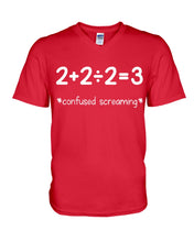 Load image into Gallery viewer, Confused Screaming Math Formula Custom Design Guys V-Neck