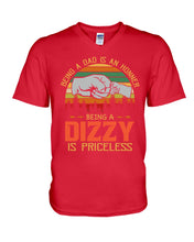 Load image into Gallery viewer, Being A Dad Is An Honner Being A Dizzy Is Priceless Custom Design Guys V-Neck