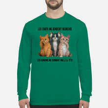 Load image into Gallery viewer, Cat Make Me Happy Gift For Cat Lovers Unisex Long Sleeve