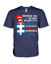 Load image into Gallery viewer, Autism Keep Being You Custom Design Gift Guys V-Neck