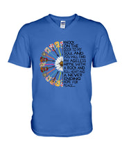 Load image into Gallery viewer, A Never Ending Hope For Peace Guitar Hippie Design Limited Edition Guys V-Neck
