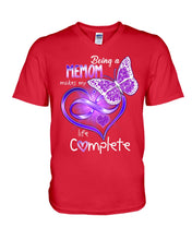 Load image into Gallery viewer, Being A Memom Makes My Life Complete Personalized Name Gifts Guys V-Neck