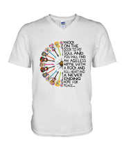 Load image into Gallery viewer, A Never Ending Hope For Peace Guitar Hippie Design Limited Edition Guys V-Neck
