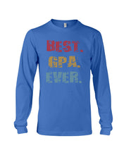 Load image into Gallery viewer, Best Gpa Ever Colorful Abstract Words Personalized Name Gifts Unisex Long Sleeve