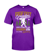 Load image into Gallery viewer, Bigfoot Grandma - Like A Regular Grandpa But Way More Squatchy Custom Design Guys Tee