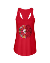 Load image into Gallery viewer, A Never Ending Hope For Peace Guitar Hippie Design Limited Edition Ladies Flowy Tank
