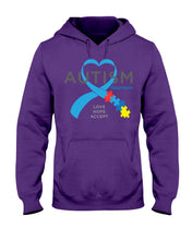 Load image into Gallery viewer, Autism Love Hope Accept Custom Design - World Autism Awareness Day Gift Hoodie
