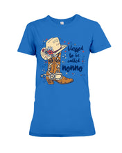 Load image into Gallery viewer, Blessed To Be Called Nonno Cowboy Custom Design Gifts Ladies Tee
