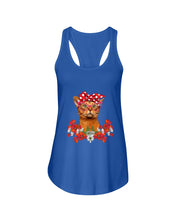 Load image into Gallery viewer, Abyssinian Bow Special Gift For Cat Lovers Ladies Flowy Tank
