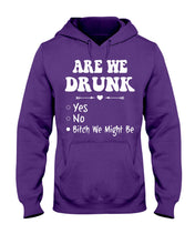 Load image into Gallery viewer, Are We Drunk Bitch We Might Funny Gift For Summer Holiday Hoodie
