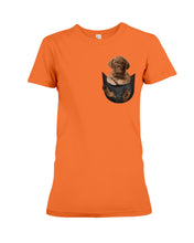 Load image into Gallery viewer, Chesapeake Bay Retriever In Pocket Personalized Name Gifts For Dog Lovers Ladies Tee
