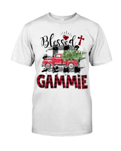 Load image into Gallery viewer, Blessed Gammie Red Plaid Driving Car Custom Design Gifts Guys Tee
