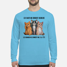 Load image into Gallery viewer, Cat Make Me Happy Gift For Cat Lovers Unisex Long Sleeve
