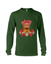 Load image into Gallery viewer, Abyssinian Bow Special Gift For Cat Lovers Unisex Long Sleeve
