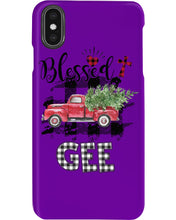 Load image into Gallery viewer, Blessed Gee Black And White Plaid Driving Car Custom Design Gifts Phone case
