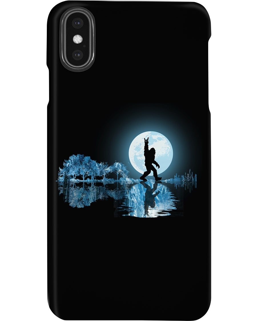 Bigfoot Guitar And Lake  Meaningful Gifts For Bigfoot Lovers Phone case