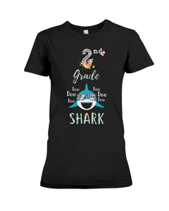 2Nd Grade Doo Doo Shark Anniversary Gift Ladies Tee