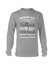 Load image into Gallery viewer, Arkansas Girl Have Tattoos Pretty Eyes Gifts For Arkansas Girls Unisex Long Sleeve
