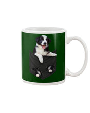 Load image into Gallery viewer, Border Collie In Pocket Personalized Name Gifts For Dog Lovers Mug
