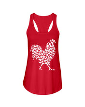 Load image into Gallery viewer, Chicken Irish Clover For St. Patrick&#39;s Day Ladies Flowy Tank
