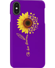 Load image into Gallery viewer, Be Here Tomorrow Sunflower Spina Bifida Awareness Phone case
