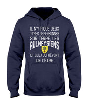 Load image into Gallery viewer, A Que Deux Types De Personnes Sur Terre Les Aulnay-Sous-Bois Emblem Hoodie
