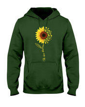 Load image into Gallery viewer, Be Here Tomorrow Sunflower Spina Bifida Awareness Hoodie
