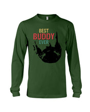 Load image into Gallery viewer, Best Buddy Ever Colorful Words Abstract Personalized Name Gifts Unisex Long Sleeve
