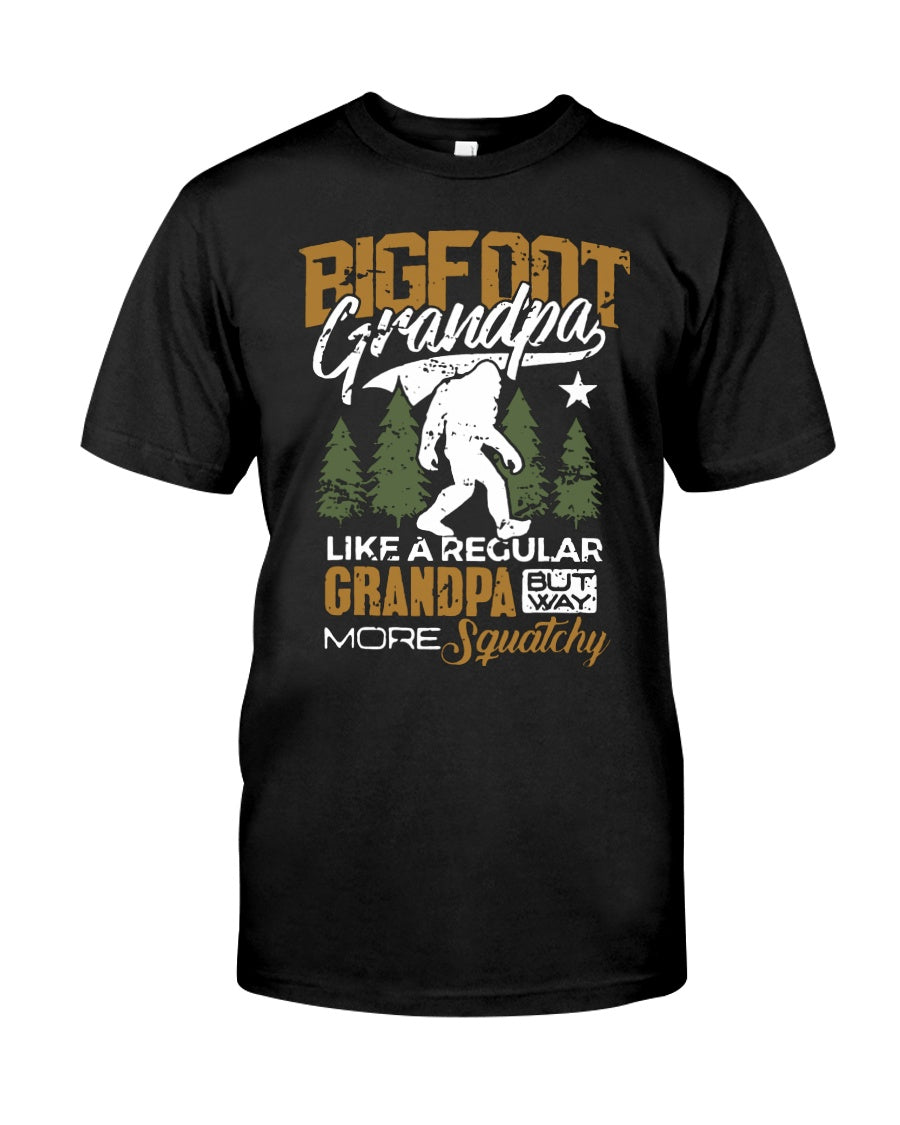Bigfoot Grandma - Like A Regular Grandpa But Way More Squatchy Custom Design Guys Tee