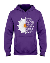 Load image into Gallery viewer, Assuming I&#39;m Just An Old Lady Was Your First Mistake Gift For Flower Lovers Hoodie
