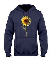 Load image into Gallery viewer, Be Here Tomorrow Sunflower Spina Bifida Awareness Hoodie
