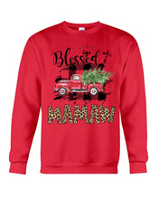 Load image into Gallery viewer, Blessed Mamaw Leopard Pattern Driving Car Custom Design Gifts Sweatshirt
