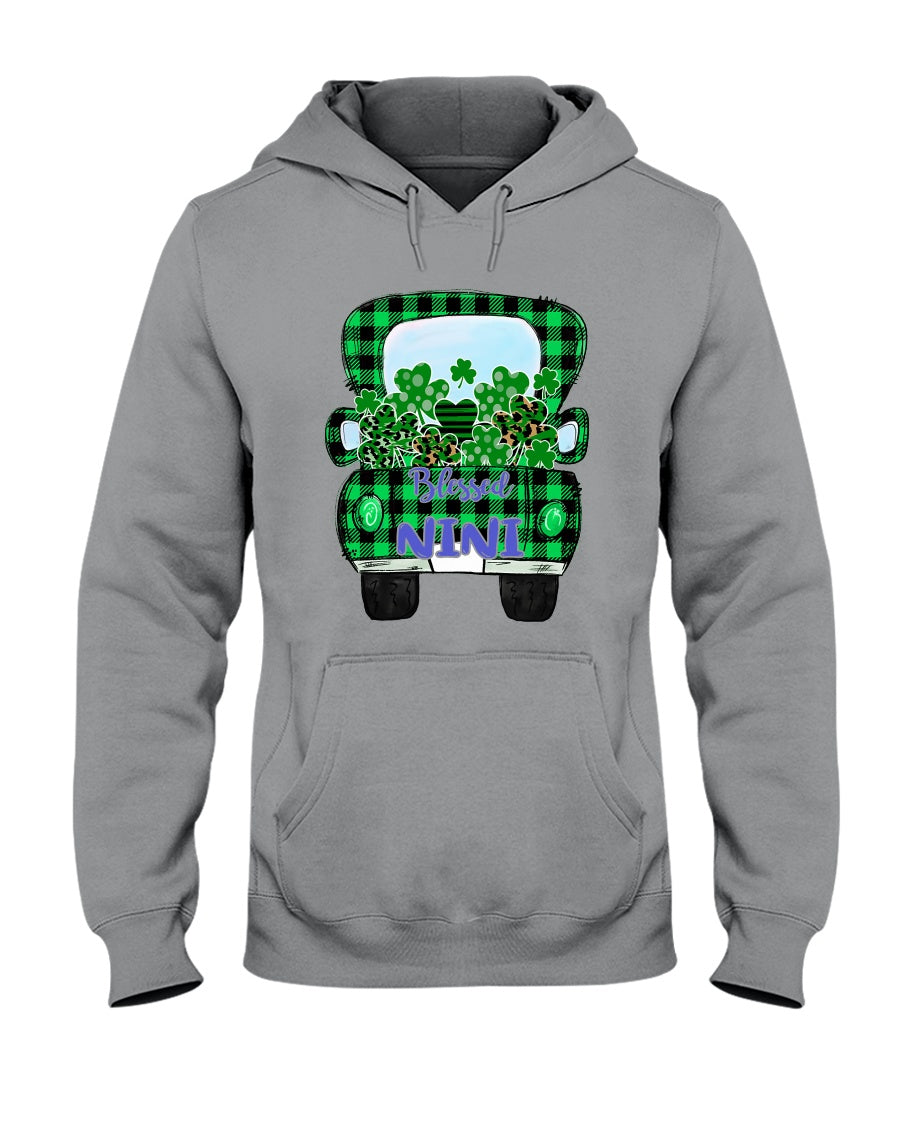 Blessed Nini Patrick's Day Custom Design Personalized Name Gifts Hoodie