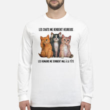 Load image into Gallery viewer, Cat Make Me Happy Gift For Cat Lovers Unisex Long Sleeve
