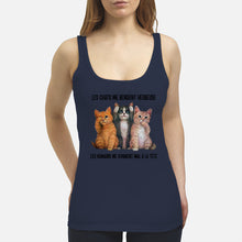 Load image into Gallery viewer, Cat Make Me Happy Gift For Cat Lovers Ladies Flowy Tank
