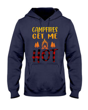 Load image into Gallery viewer, Campfires Get Me Hot Gifts For Camping Lovers Hoodie
