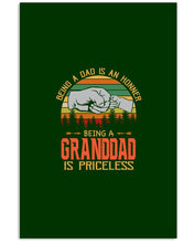 Load image into Gallery viewer, Being A Dad Is An Honner Being A Granddad Is Priceless Custom Design Vertical Poster
