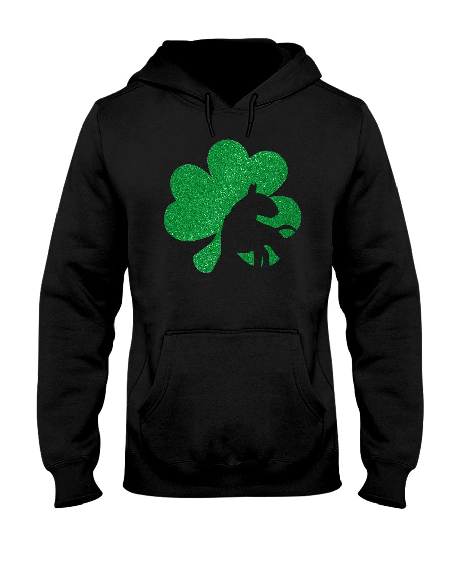 Bull Terrier Clover St Patrick's Day For Dog Lovers Hoodie