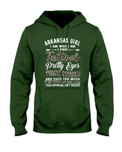 Load image into Gallery viewer, Arkansas Girl Have Tattoos Pretty Eyes Gifts For Arkansas Girls Hoodie
