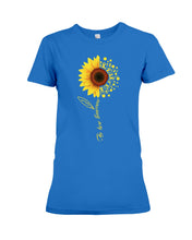 Load image into Gallery viewer, Be Here Tomorrow Sunflower Spina Bifida Awareness Ladies Tee
