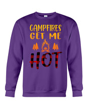 Load image into Gallery viewer, Campfires Get Me Hot Gifts For Camping Lovers Sweatshirt
