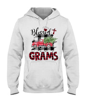 Load image into Gallery viewer, Blessed Grams Red Plaid Driving Car Custom Design Gifts Hoodie
