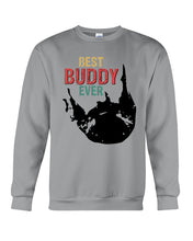 Load image into Gallery viewer, Best Buddy Ever Colorful Words Abstract Personalized Name Gifts Sweatshirt
