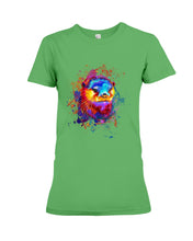 Load image into Gallery viewer, Colorful Sea Otter Custom Design For Animal Lovers Ladies Tee
