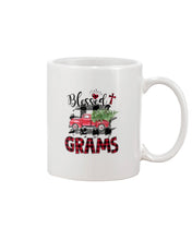 Load image into Gallery viewer, Blessed Grams Red Plaid Driving Car Custom Design Gifts Mug
